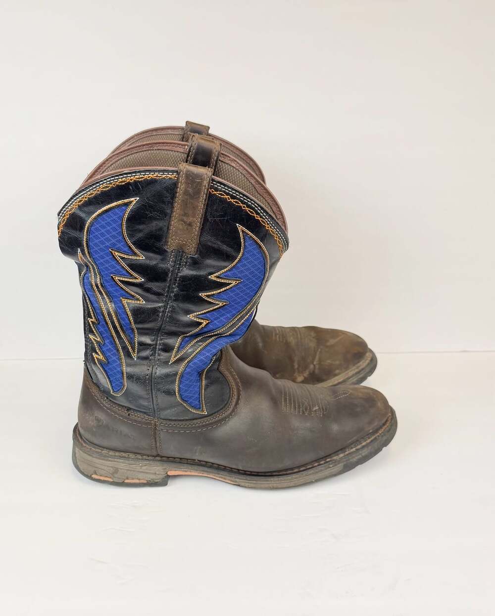 Ariat Workhog Venttek Work Boots Size 13 EE Brown Blue